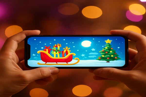 একজন ব্যবহারকারী স্মার্টফোনে সহজেই অনলাইন গেমিং উপভোগ করছেন