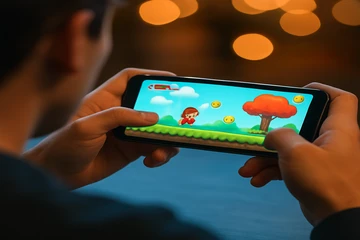 মোবাইল-সমর্থিত ক্যাসিনো ইন্টারফেসের একটি নমুনা